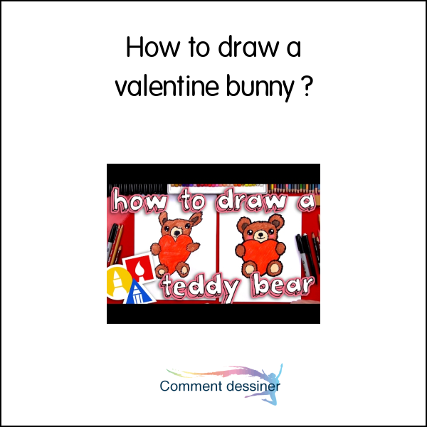 How to draw a valentine bunny